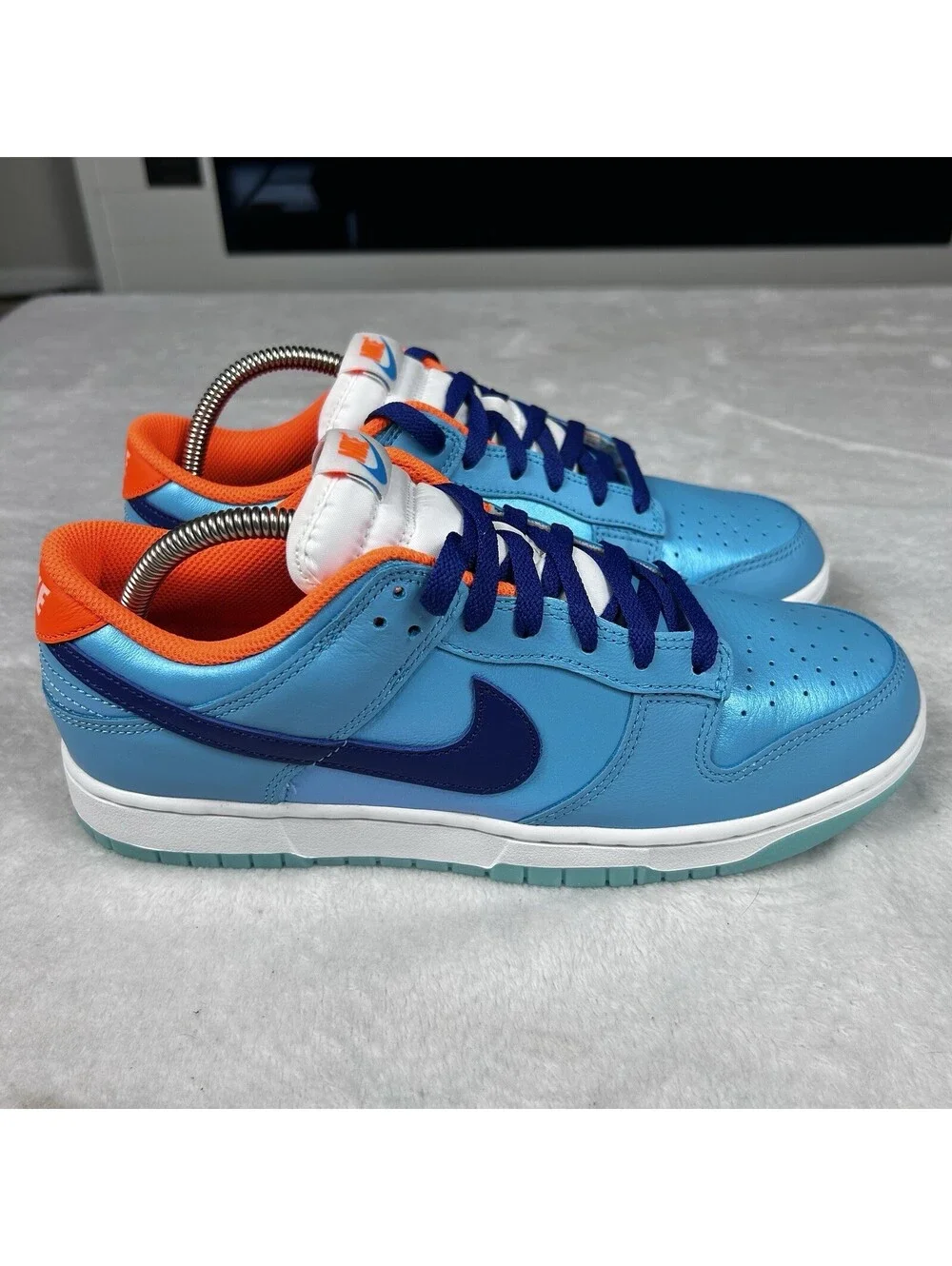 Nike Dunk Low SE Baltic Blue Total Orange Shoes Men's Size 9 HQ1538-416 New